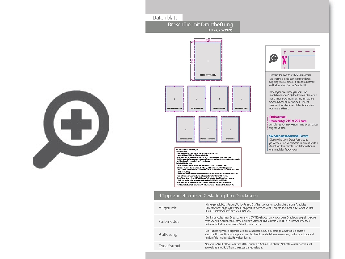 Product Bild brosch__re_mit_drahtheftung__endformat_din_a4__36-seitig
