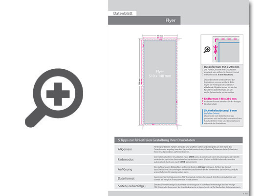 Product Bild flyer_5_1_cm_x_14_8_cm__einseitig_bedruckt